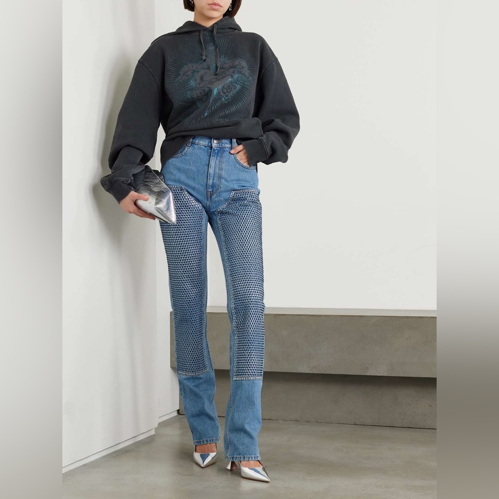 AREA crystal jeans